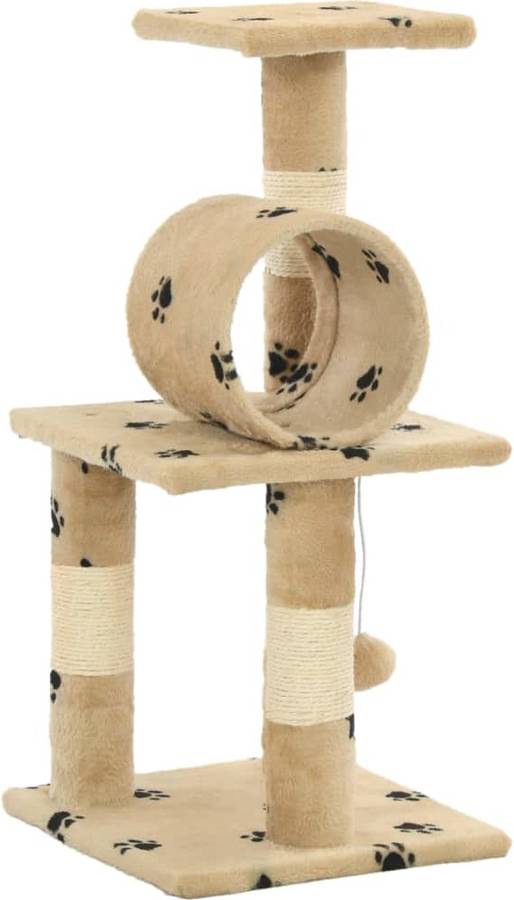 Rascador Árbol para Gatos VIDAXL c/postes sisal Beige (65cm)