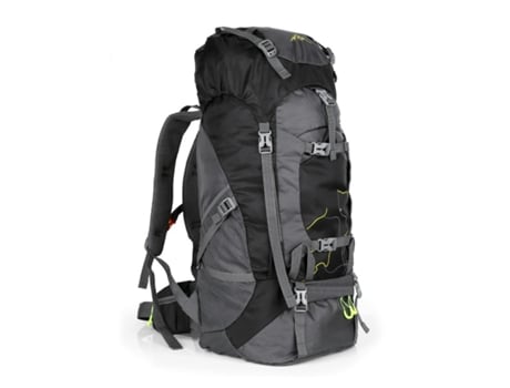 Mochila para viajes montañismo escalada camping trekking 70L macuto impermeable negro. EXTREME 70