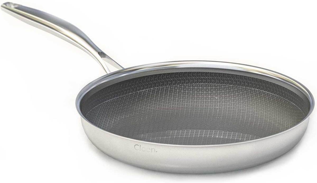 Cloen Foodie Pan antiadherente y antirayaduras superficie libre de pfoa apta para lavavajillas sistema full induction extrema al rayado 28 cm 2.2 1