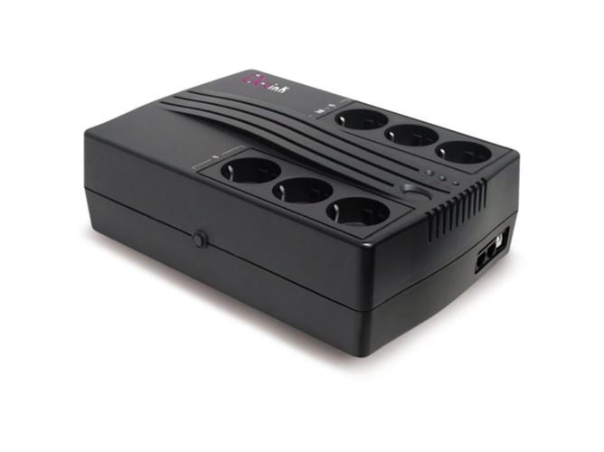 Llink Sistema De alimentacion ininterrumpida para pc sai 1200va softw. control ll1200g6 6ac outlets negro 6 tomas