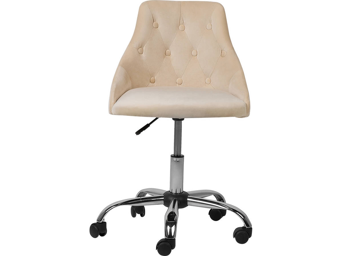 Silla de escritorio en tejido beige