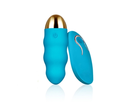 Vibrador de control remoto de 12 frecuencias, estimulador de clítoris femenino (Azul) VEANXIN