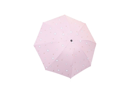 Paraguas GRPT Tríptico Engrosado Caucho Parasol Mori Sunny Rain Doble (Negro)