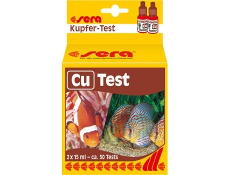 Prueba de Análisis del Agua para Peces SERA Cobre (Cu) (15 ml)