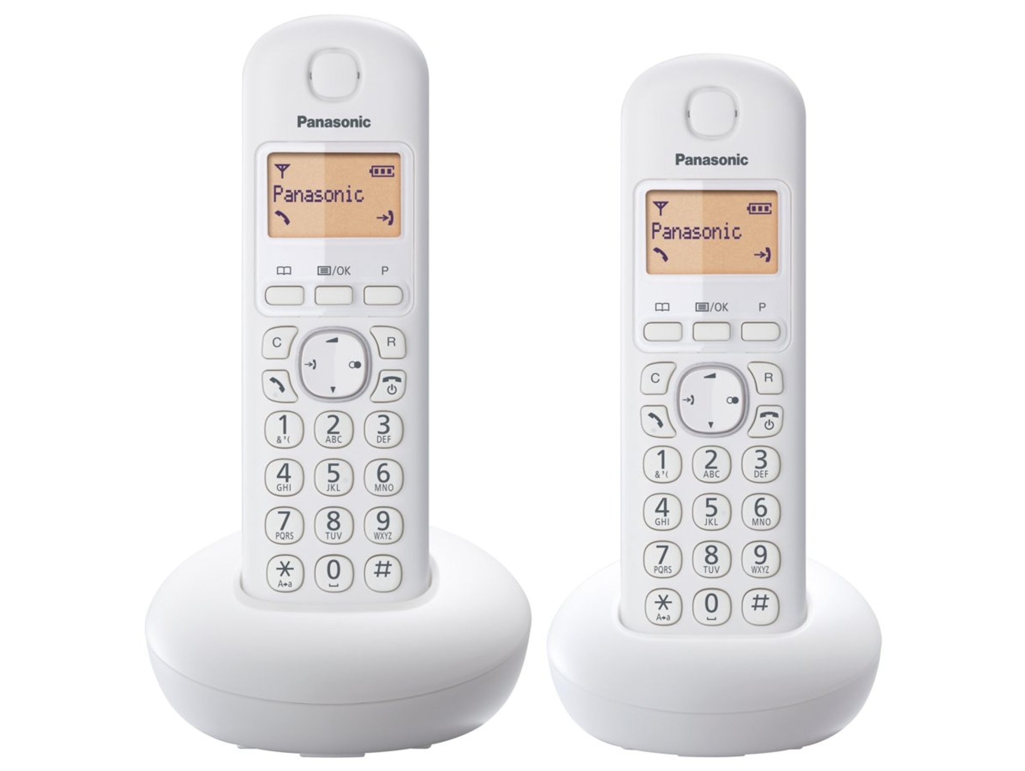 Teléfono Inalámbrico Dúo PANASONIC KX-TGB212SPW Blanco