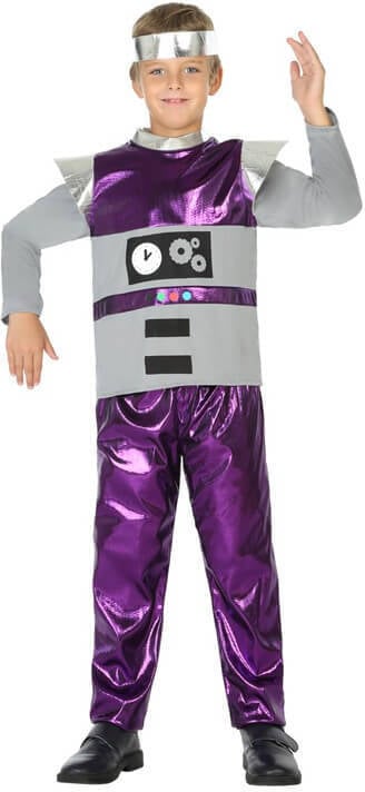 Atosa 39398 Robot 104 cm de niño disfrazzes morado 3 4