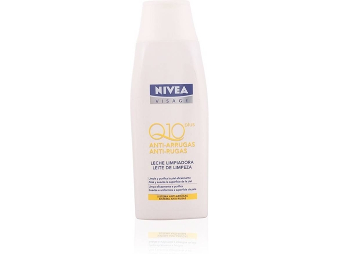 Leche de Limpieza Facial NIVEA Q10+ Anti-Arrugas (200 ml)