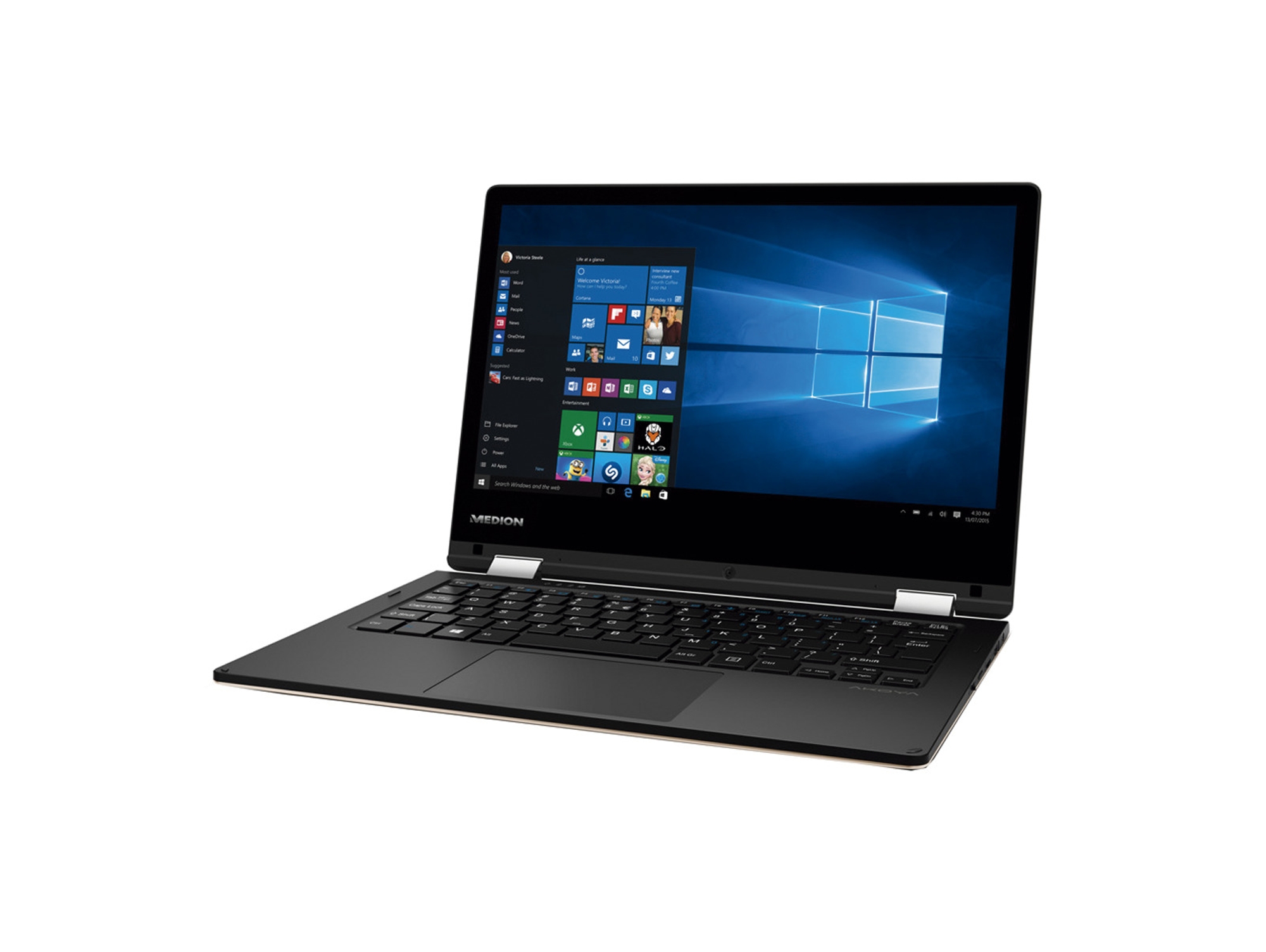 Portátil Convertible 2 en 1 MEDION E2221T MD60691 (11.6'' - Intel Atom x5-Z8350 - RAM: 4 GB - 64 GB eMMC - Intel HD 400)