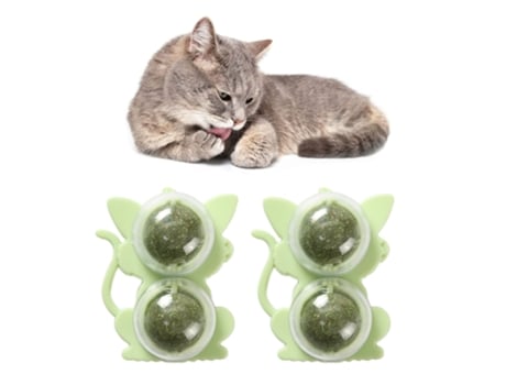 Cats Catnip Balls Catnip Ball Juguetes 2 Pack Catnip Balls Bolas Dobles ELKUAIE