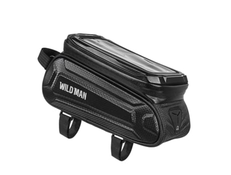 Bolsa para bicicleta WILDMAN SX3 con forro impermeable y ventana táctil de 1L