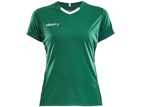 Camiseta de Mujer para Fútbol CRAFT Progress Contrast Verde (XS)