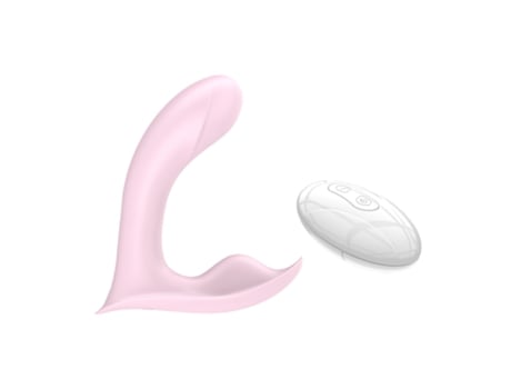 Vibrador de masaje portátil con control remoto inalámbrico de 10 frecuencias para mujeres (rosa) VEANXIN