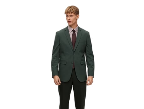 Abrigo de Traje para Hombre SELECTED (56 - Verde)