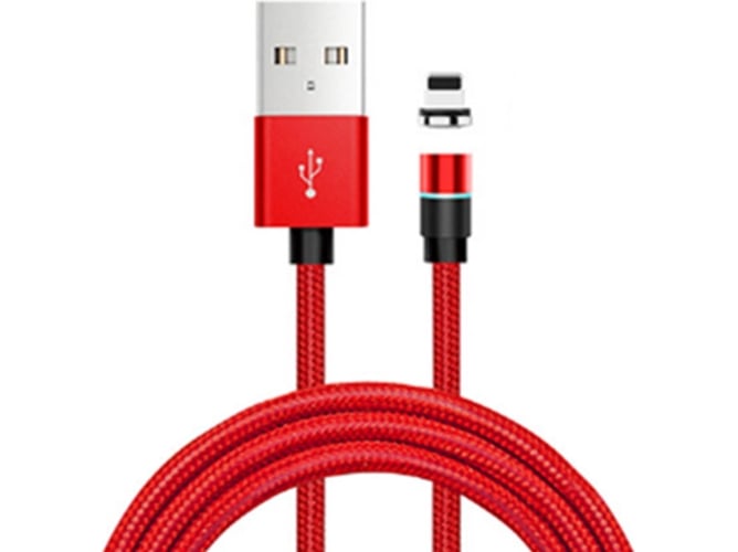 Cable WJS Magnético (Lightning - 1 m - Rojo)