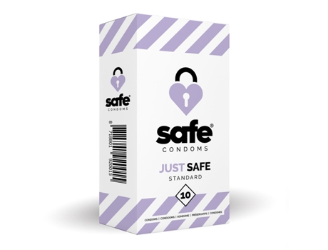 SAFE Condones con lubricante a base de silicona Estándar 10 piezas SAFE