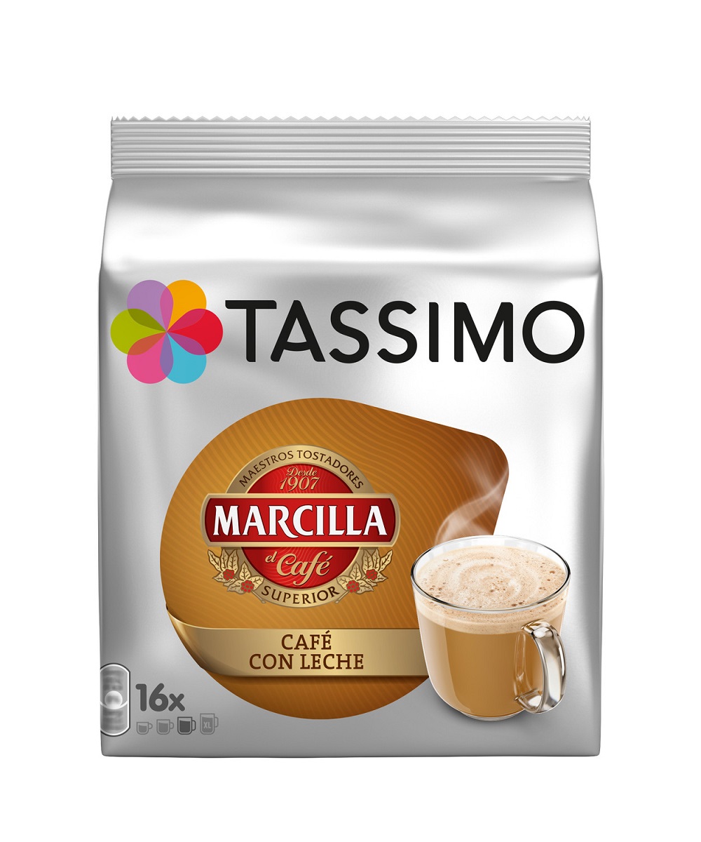 Cápsulas de caf TASSIMO Marcilla Caf con Leche