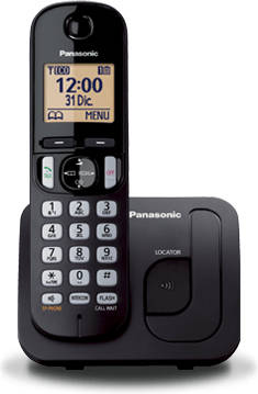 Teléfono fijo Sin Cable PANASONIC KX-TGC210 negro