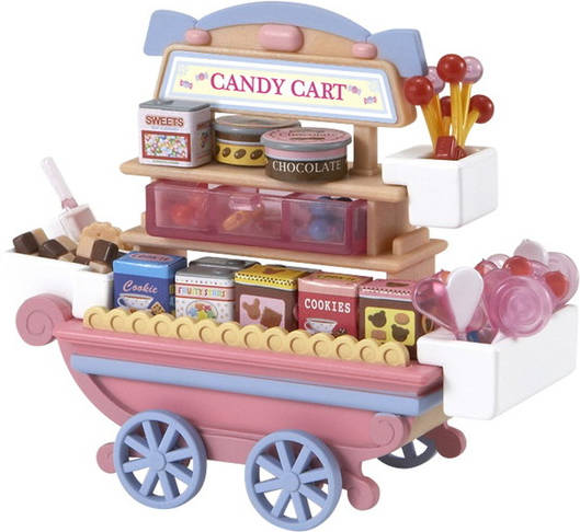 Sylvanian Families 5053 carrito de dulces mueble caramelos con ruedas casa