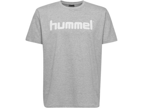 Camiseta de Hombre para Fútbol HUMMEL Go Logo Algodón Gris (L)