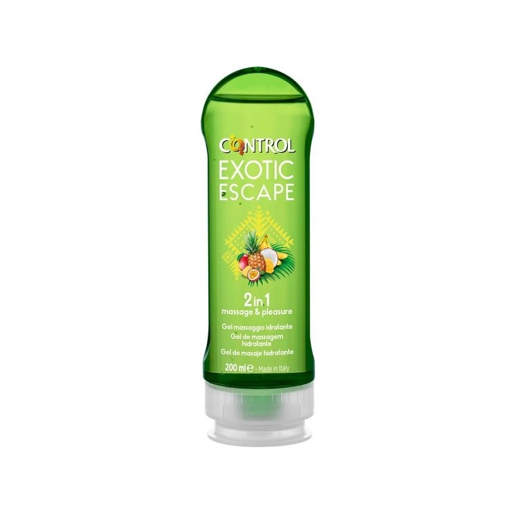 Gel de Masaje CONTROL Pleasure Exotic 2 in 1 (200 ml)