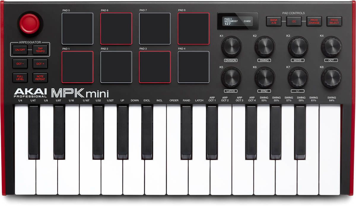 Teclado Maestro AKAI MPK Mini MK3 (25 Teclas)