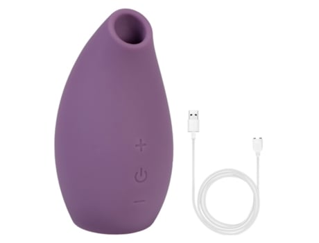 Vibrador de masaje de succión de silicona de 5 frecuencias para mujeres (púrpura) VEANXIN