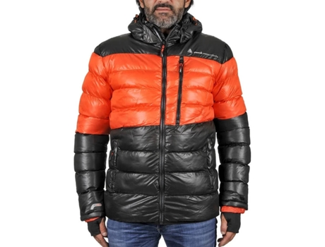 Chaqueta de Plumas para Niños PEAK MOUNTAIN Ecaptin (Negro y Naranja - 10 Años )