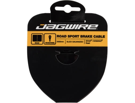 Cable de Freno JAGWIRE Road Brake Cable-Slick Galvanized-1.5X2000Mm-Sram/Shimano (Negro, Amarillo - TU)