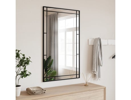 MAISON EXCLUSIVE - Espejo de pared rectangular de MAISON EXCLUSIVE - erro negro 60x100 cm