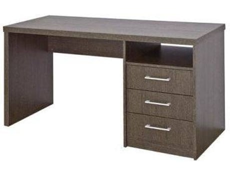 Topkit Mesa De escritorio valencia 4040 ordenador grande con cajones estudio wengue 73 x 140 50