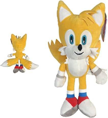 Sonic Peluche Tails miles prower 1333cm color amarillo calidad super soft edad minima 3