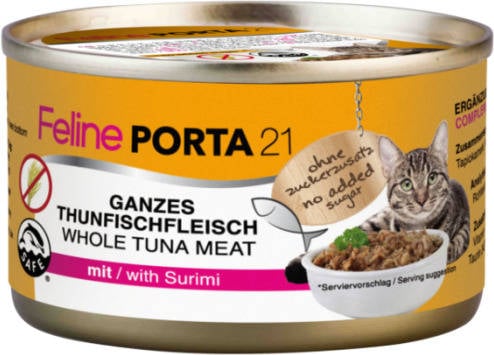 Pienso para Gatos PORTA21 (400 g - Húmedo - Sabor: Atún y Cangrejo)