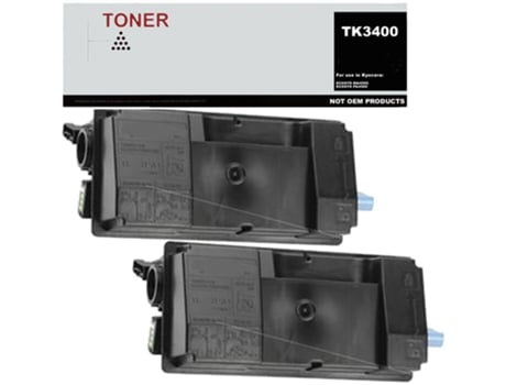 Toner TK3400 pack 2 negro compatible con Kyocera 1T0C0Y0NL0 GENÉRICO