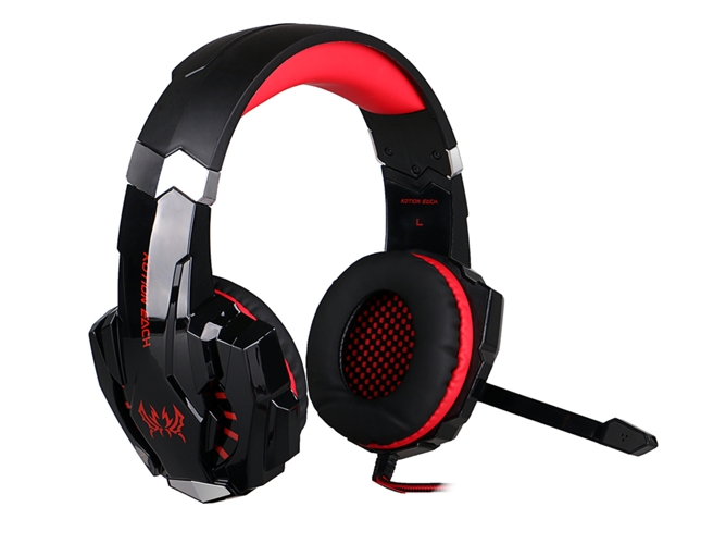 Auriculares Gaming WILL & IVY TECH WORLD Kotion Each G9000 (Multiplataforma - Micrófono - Rojo)