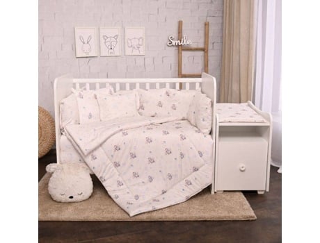 Juego de Cama para Bebé LORELLI Trend Renforce Blue Aeroplane (5 Piezas)