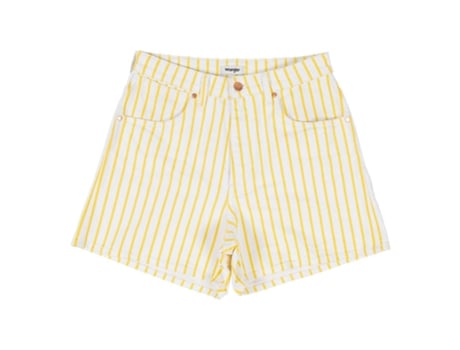 Calção WRANGLER Shorts Jeans W25hdz46i Donna Regular Fit Amarelo 28 Mulher