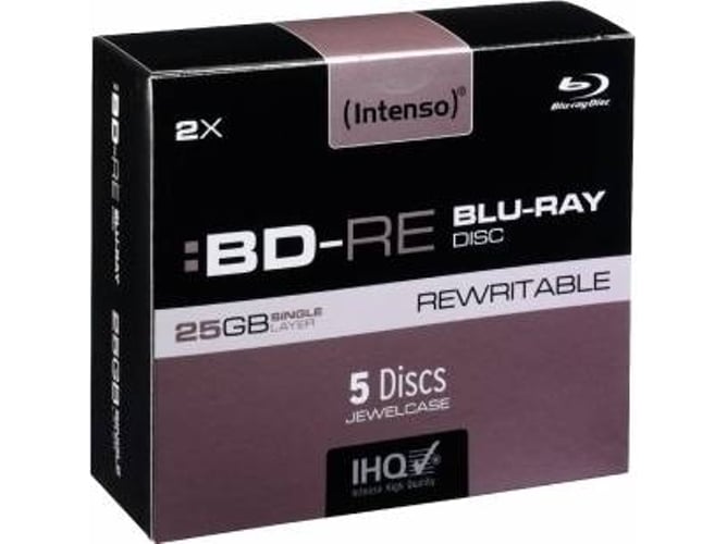 Intenso Bdre 25gb 2x speed rewritable disco de bluray