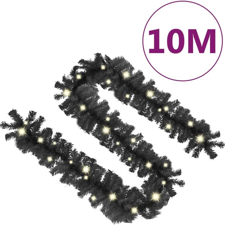 Guirnalda de Navidad VIDAXL luces LED (10 m - Negro)