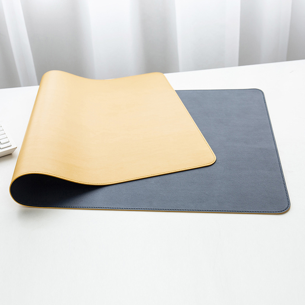 Almohadilla de escritorio de doble cara de 90*45cm protector de succión de  escritorio impermeable alfombrilla de ratón alfombrilla de escritorio  grande de cuero para teclado y ratón
