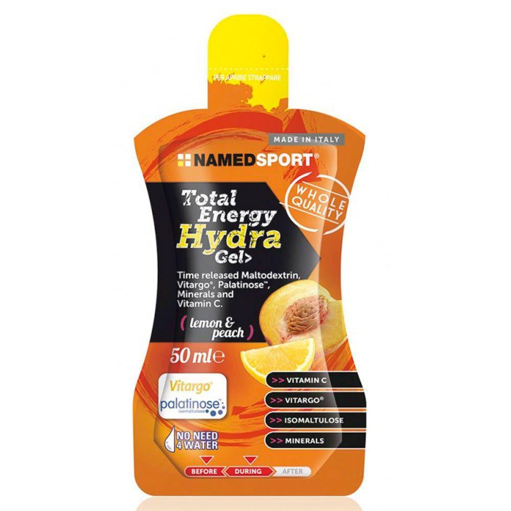 Gel Energético NAMEDSPORT Total Energy Hydra Gel Lemon & Peach (50ml)