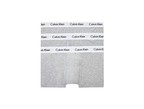 Pack de 3 Boxers CALVIN KLEIN (XL - Gris)