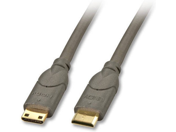 Cable HDMI LINDY (Mini HDMI-C - HDMI-C - 50 cm - Negro)