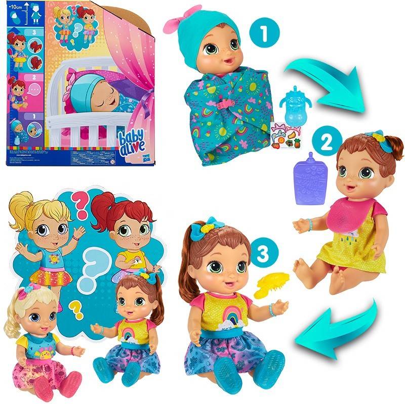 Muñeca HASBRO Baby Alive Grows (3 años - ‎30 x 30 x 50 cm)