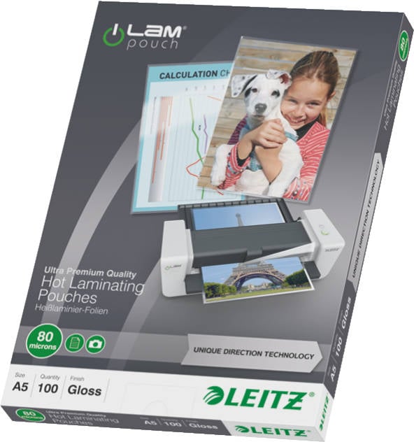 Fundas de Plastificar LEITZ iLAM UDT Transparente (100 un - A5)