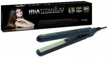 Plancha de Pelo ID ITALIAN Iria Xs Titanium Profesional de Hierro