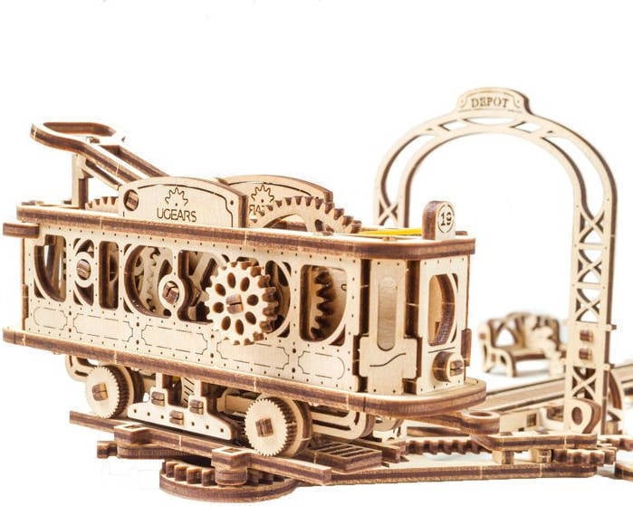 Puzzle 3D UGEARS UGE Estación de Tren (284 Piezas)