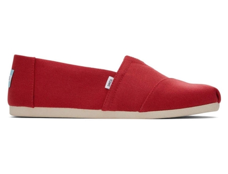 Sandalias de Hombre TOMS Alpargatas Tecido Rojo (46)