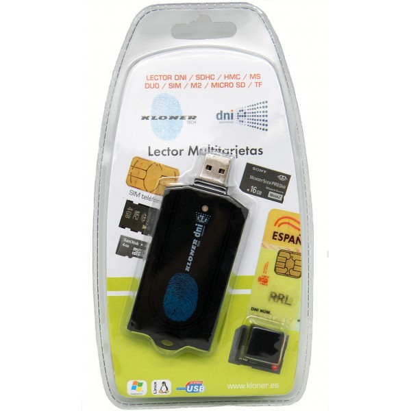 Lector Multitarjetas Y kloner kdlt0085 de tarjetas sim kltech klt0085