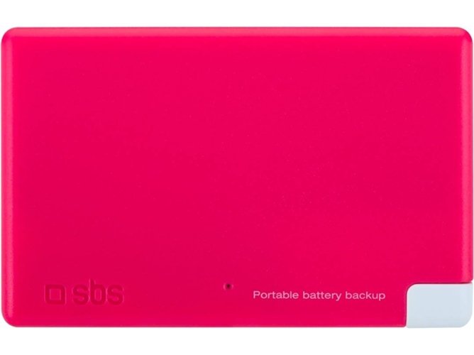 Powerbank SBS Extraslim (2200 mAh - 1 USB - MicroUSB - Rosa)