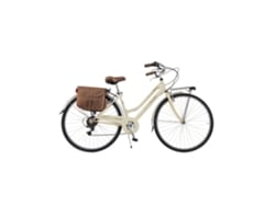 Bicicleta de Ciudad Vintage CANELLINI Via Veneto Retro Acero Mujer Crema VIA VENETO BY CANELLINI